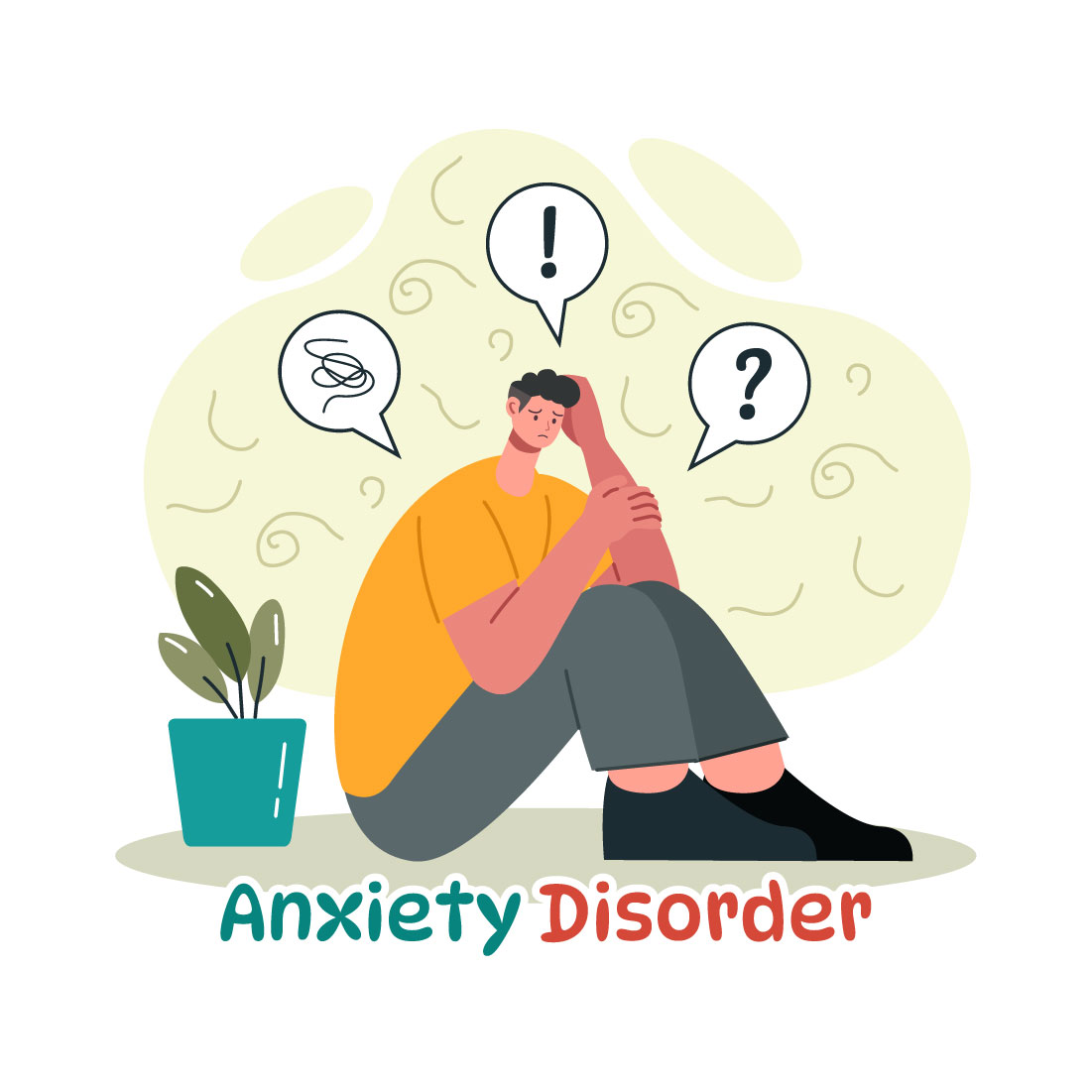 9 Anxiety Disorder Illustration preview image.