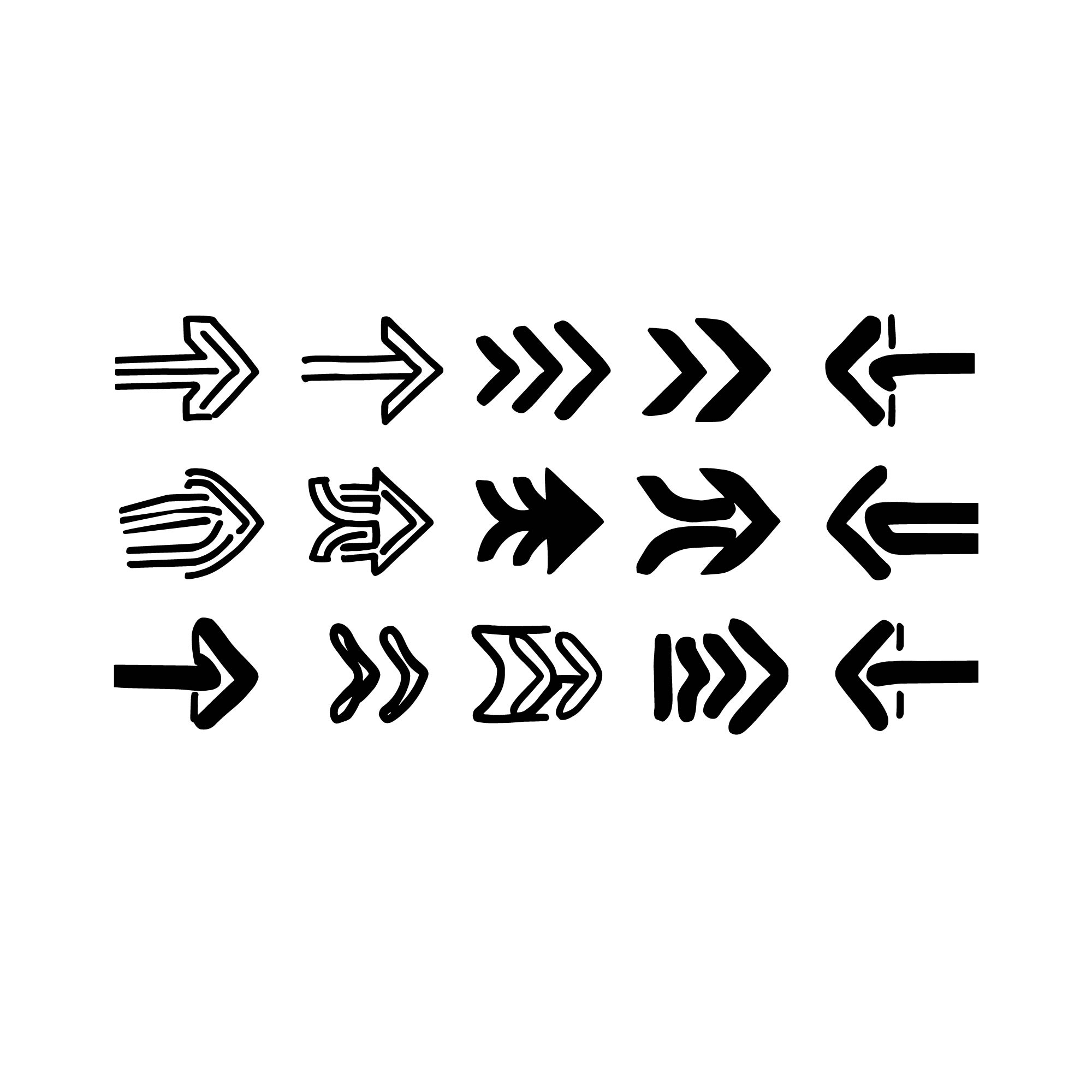 Bundle of Unique Arrow Icons cover image.