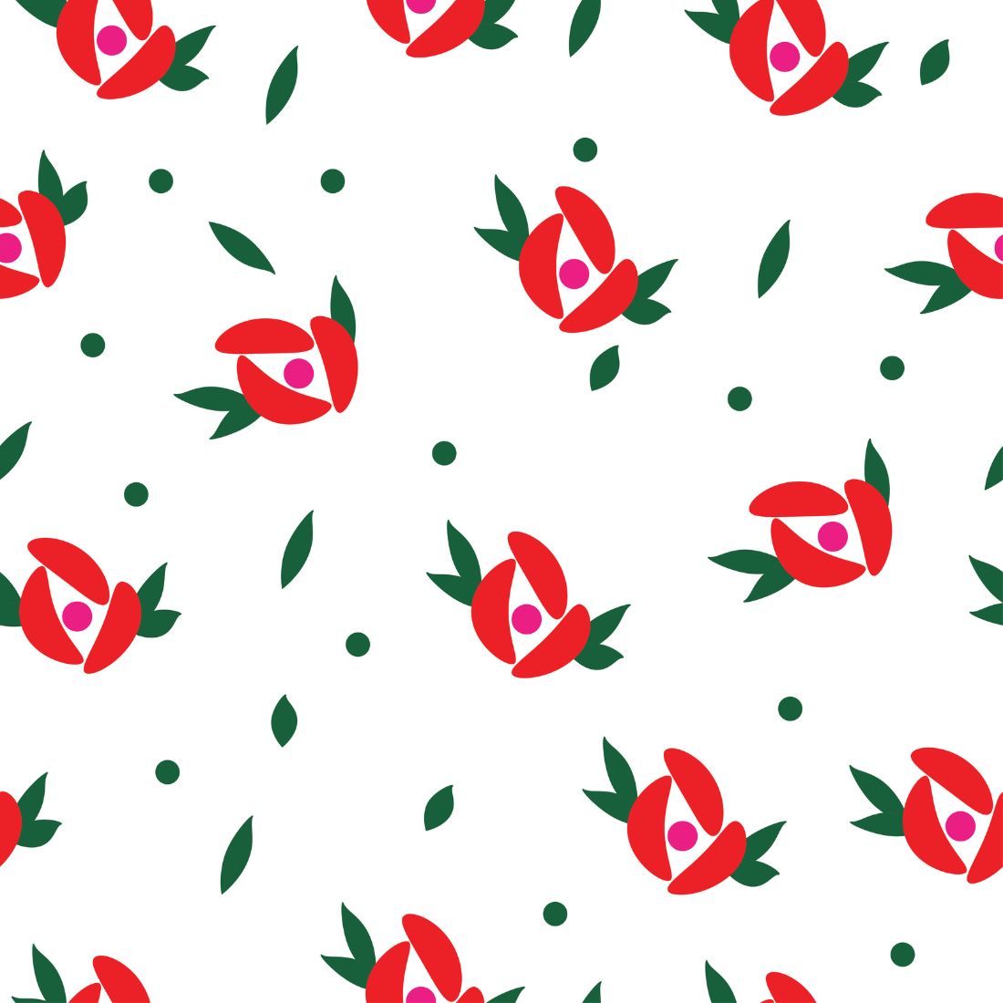 Seamless floral pattern preview image.