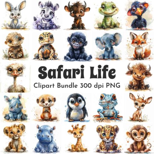 Sajari Life Clipart Bundle cover image.