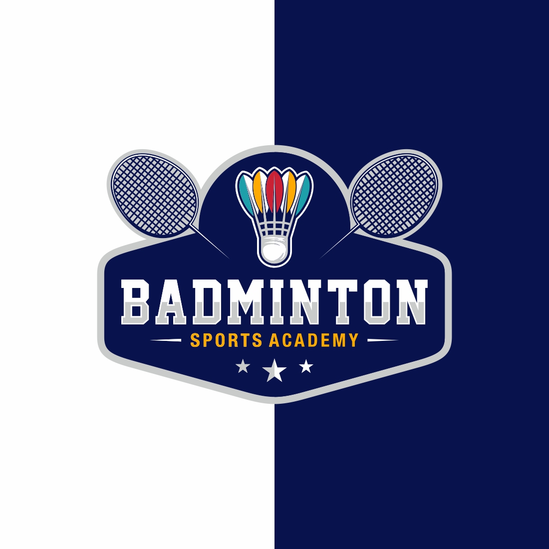 Badminton Logo Design Vector – Only $7 preview image.