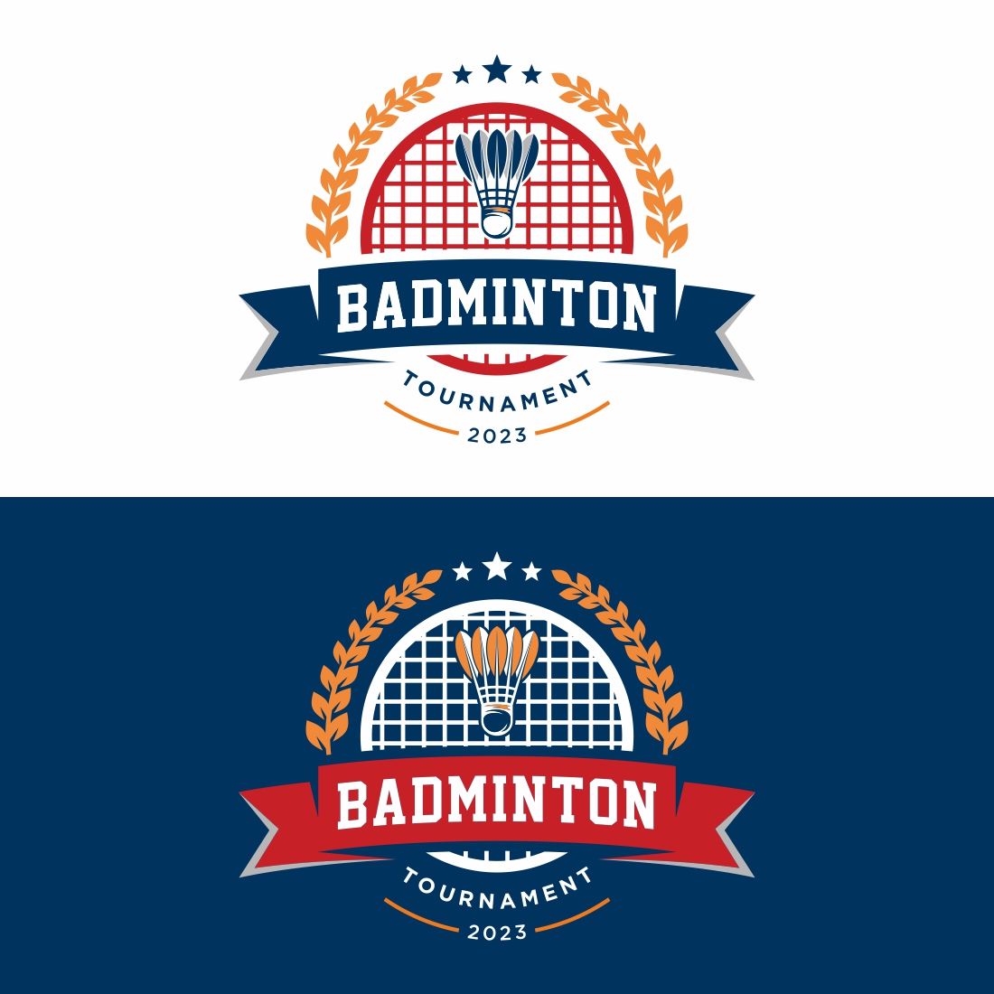 Badminton Logo Design Vector – Only $7 preview image.