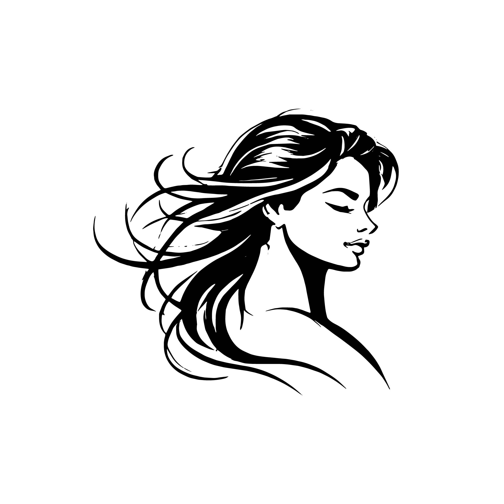beauty girl logo design 5 280