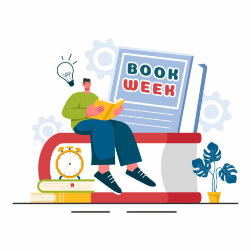 9 Book Week Events Illustration cover image.