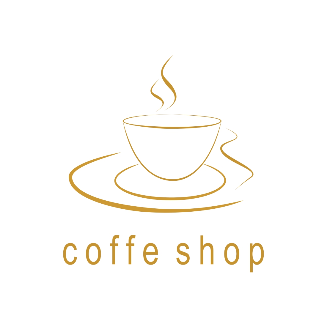 coffee shop logo vector design templates preview image.