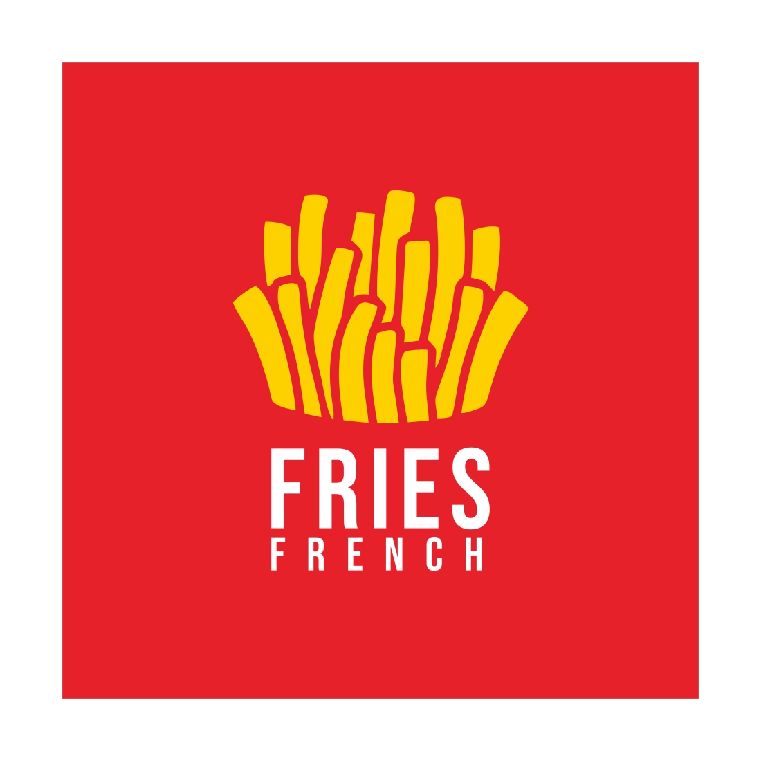 french fresh logo template design preview image.