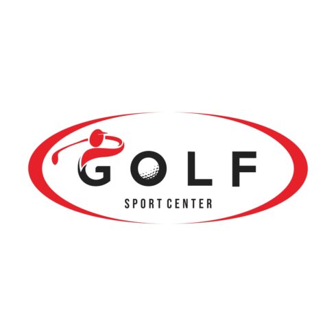 Golf logo in modern minimalist sport style cover image.