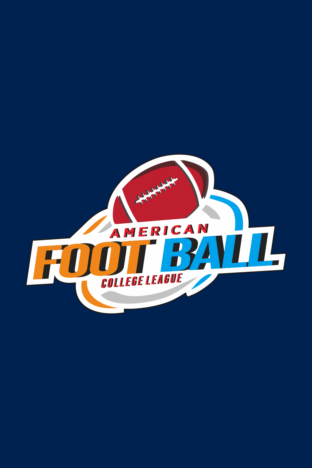 American Football Sports logos and badges, logo template pinterest preview image.