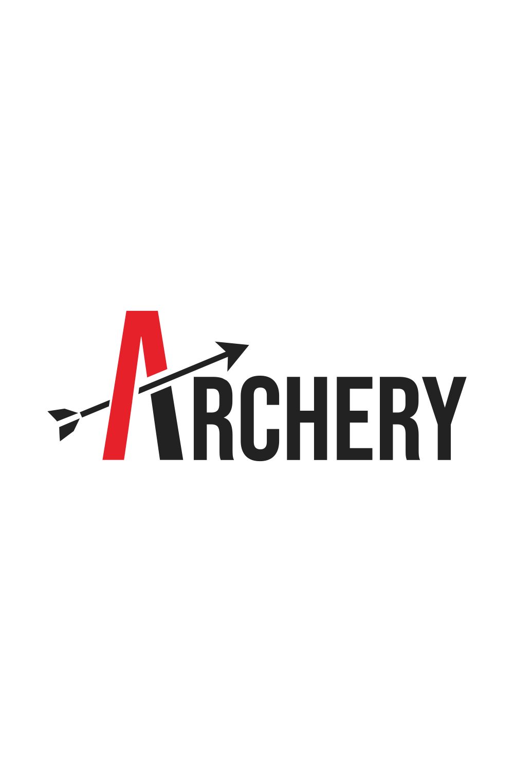 Initial Letter A with a Mix of red for the Archer Outdoor Outfitter Hunter Logo Design only 10$ pinterest preview image.