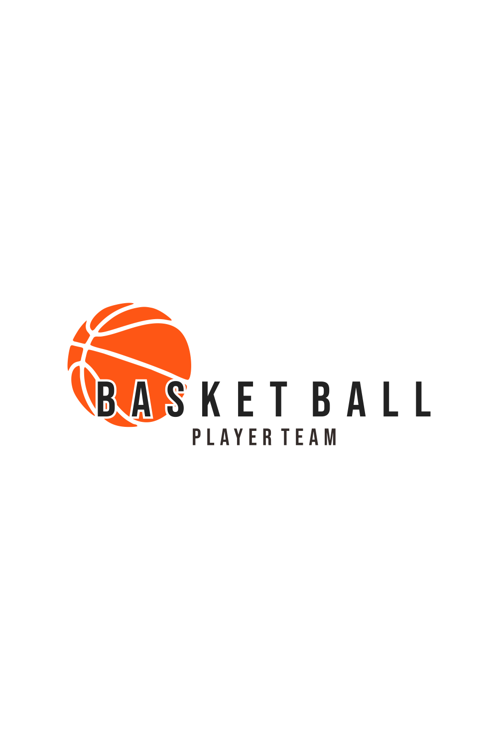 Basketball logo design template vector pinterest preview image.
