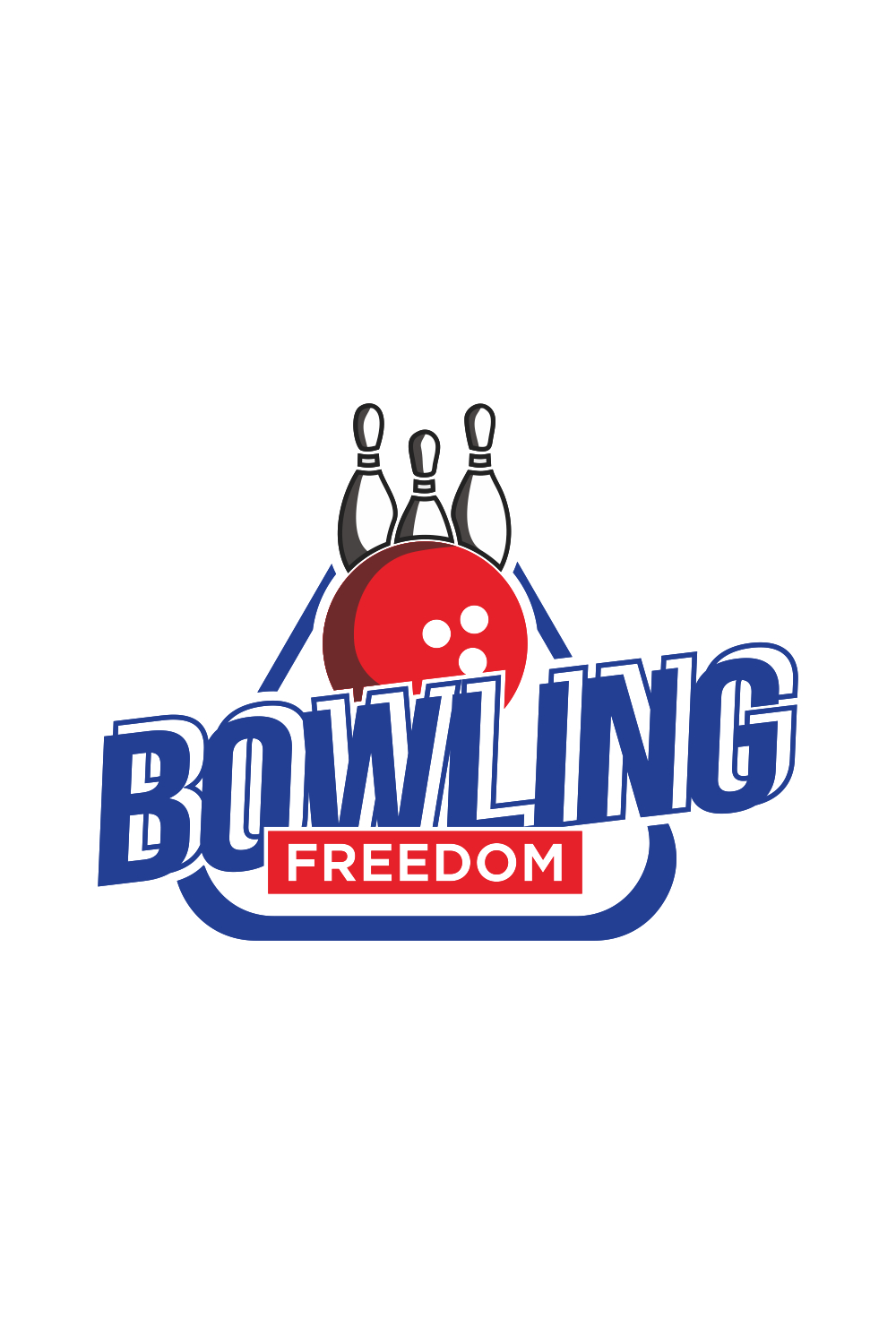 Bowling logo sport, bowling vector illustration pinterest preview image.