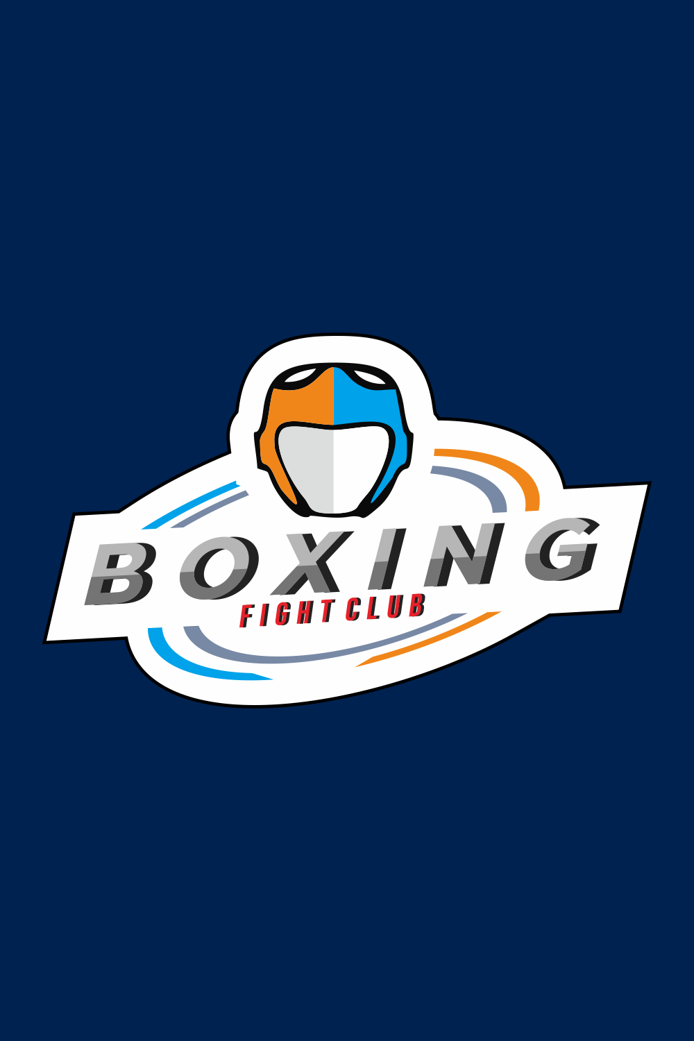 boxing logo vintage style Perfect for boxing sports pinterest preview image.