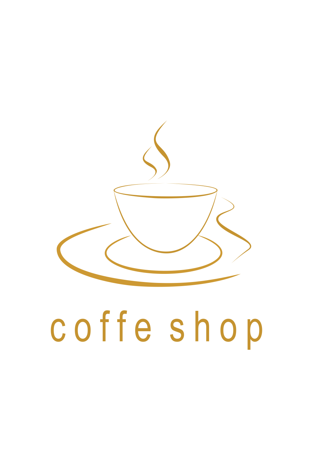coffee shop logo vector design templates pinterest preview image.