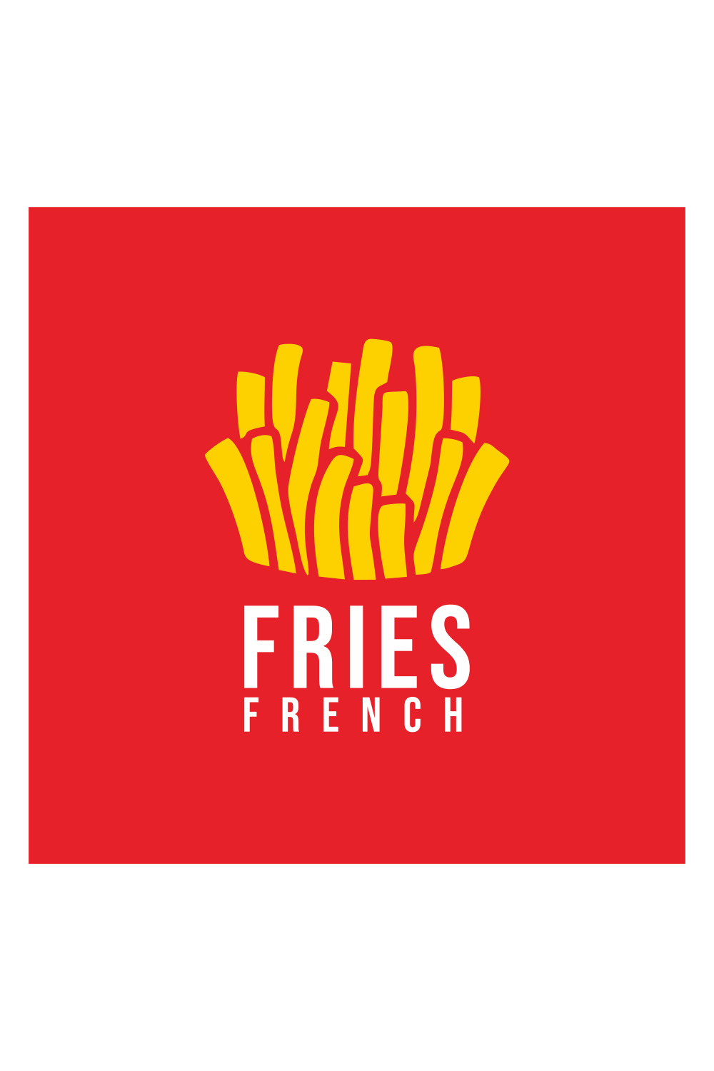 french fresh logo template design pinterest preview image.