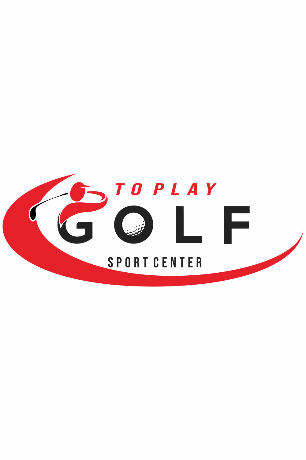 Golf logo in modern minimalist sport style pinterest preview image.