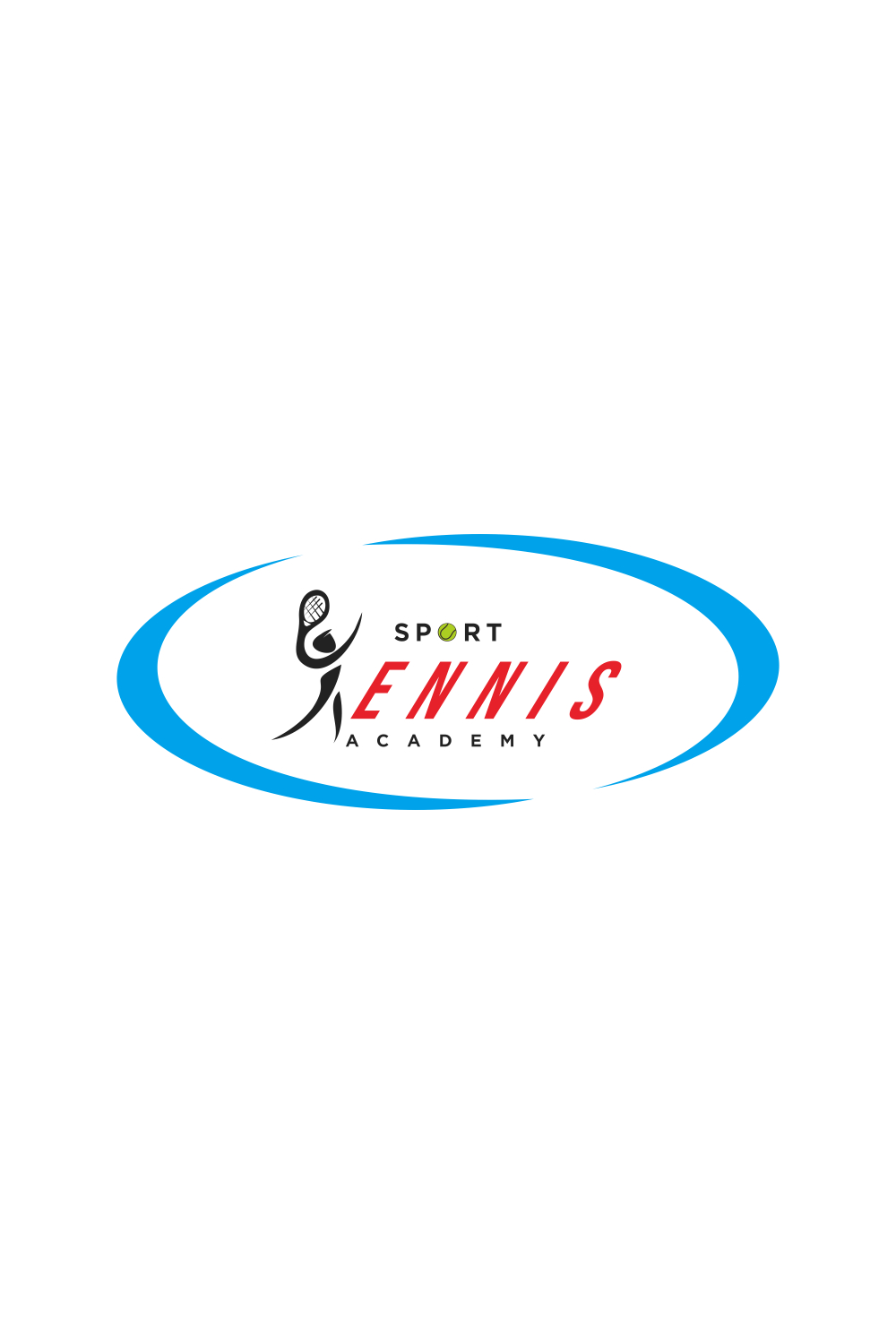 logo vector design for tennis sport pinterest preview image.