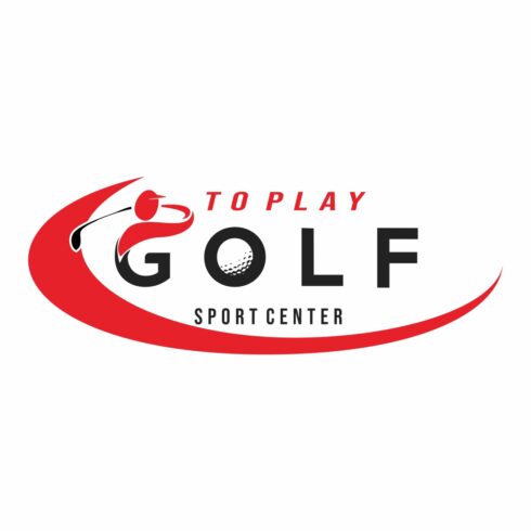 Golf logo in modern minimalist sport style cover image.