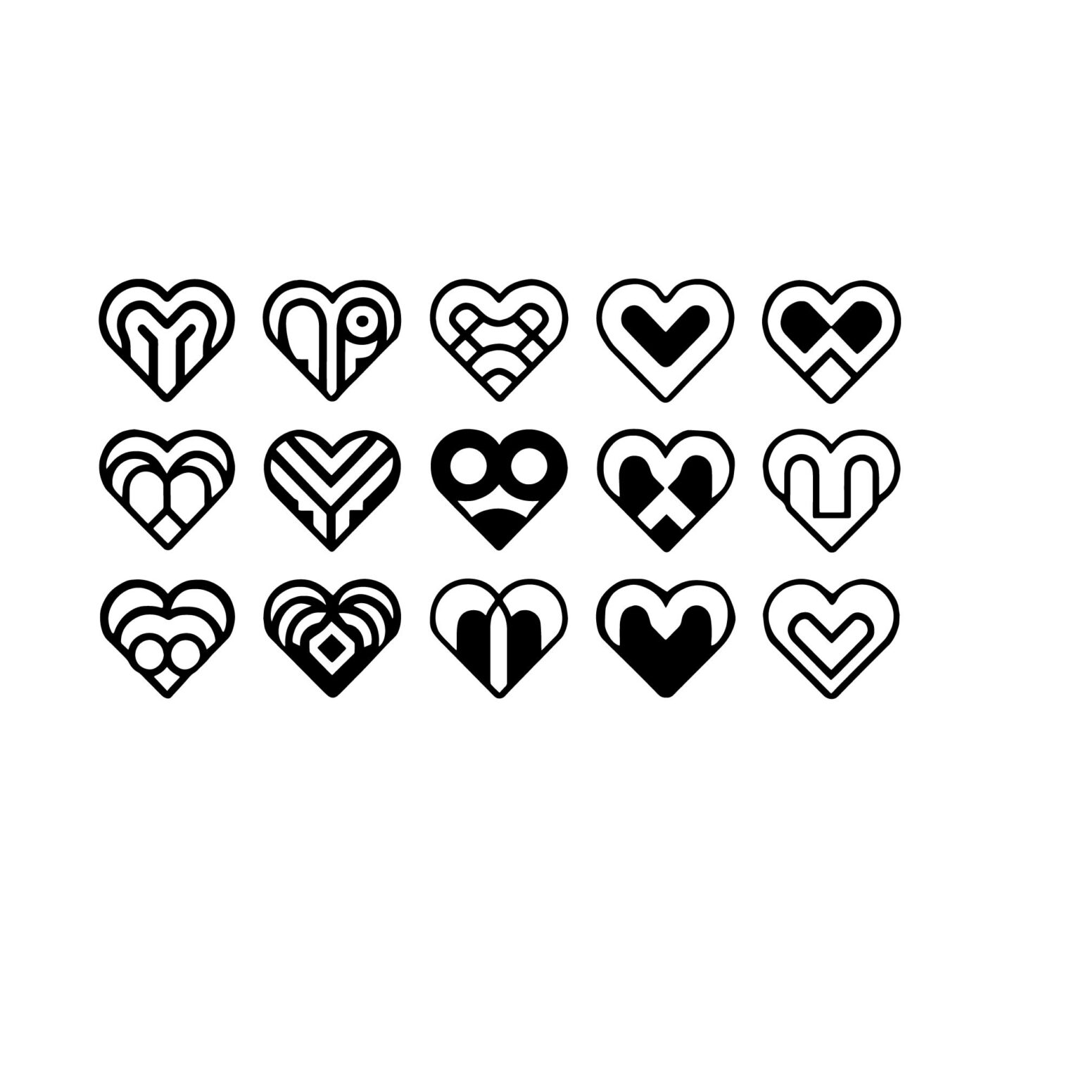 Bundle of 100+ Love Icons and Logos - MasterBundles