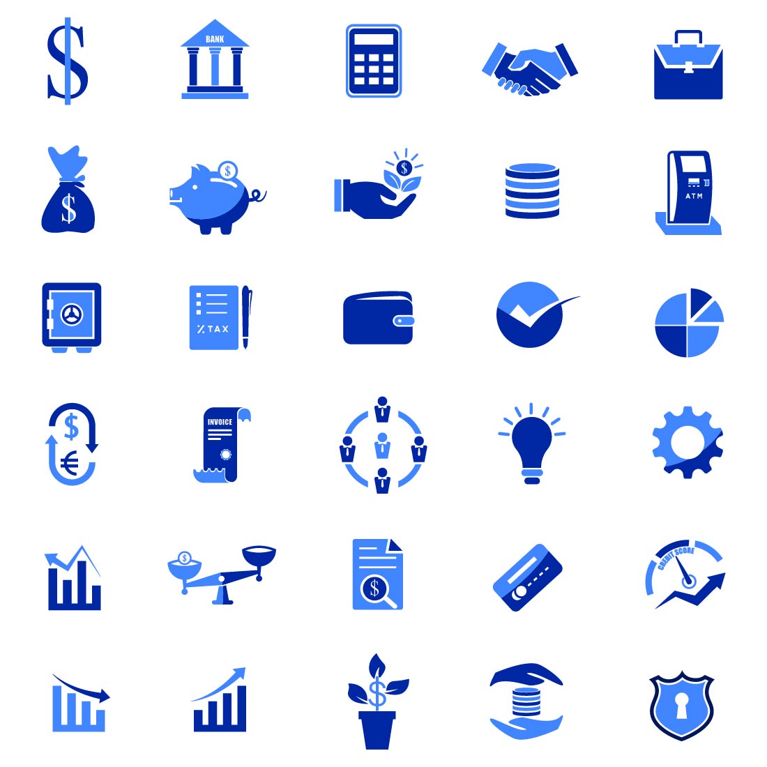 business and finance icon pack cover image.