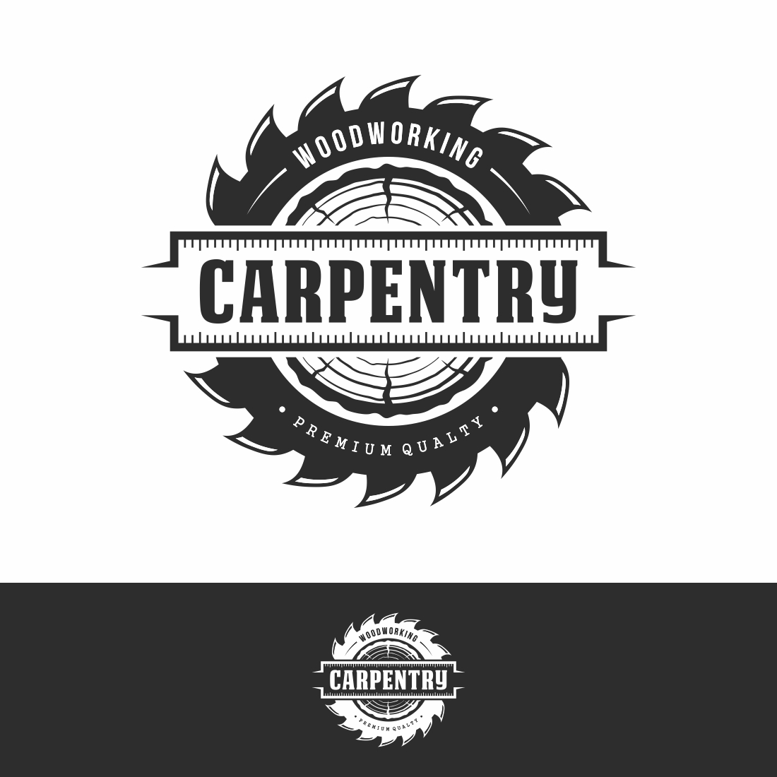 carpentry retro vintage logo design – Only $6 cover image.