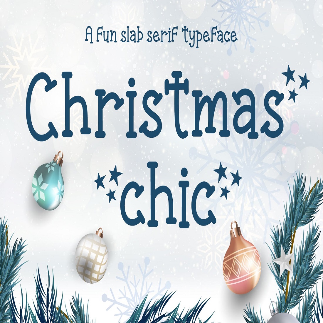 Christmas Chic Slab Serif Fonts preview image.