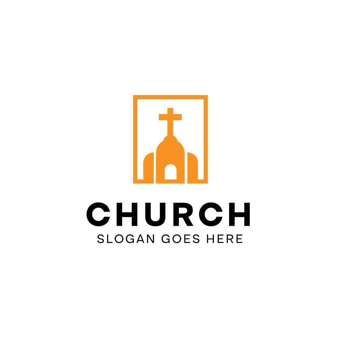Church Chapel Worship Temple Logo preview image.