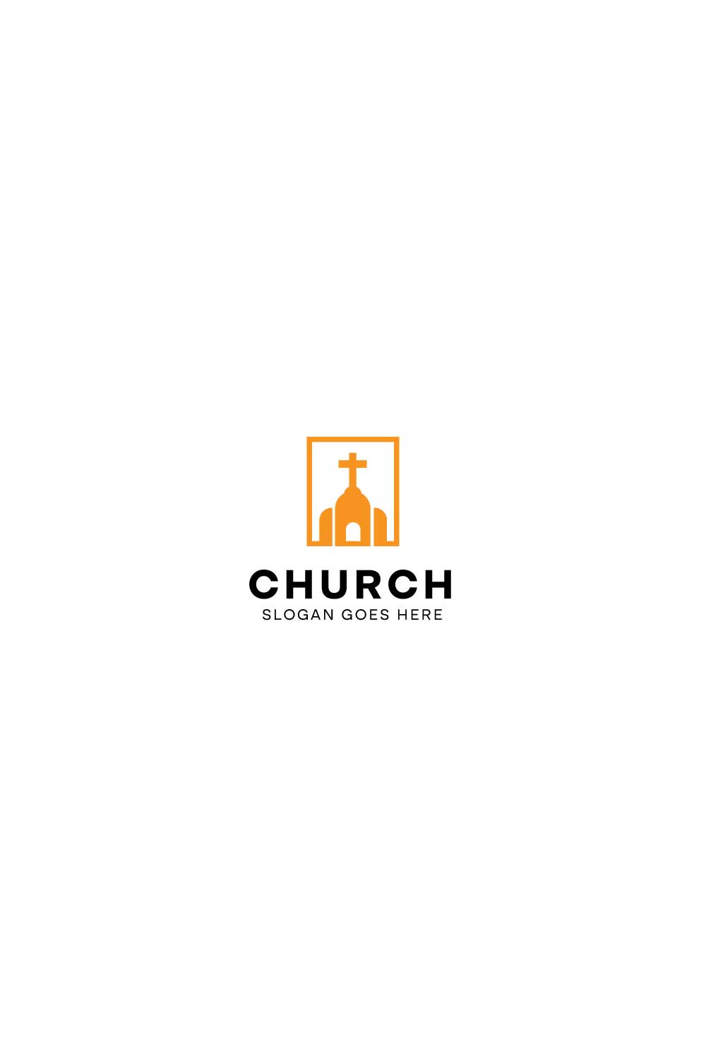 Church Chapel Worship Temple Logo pinterest preview image.
