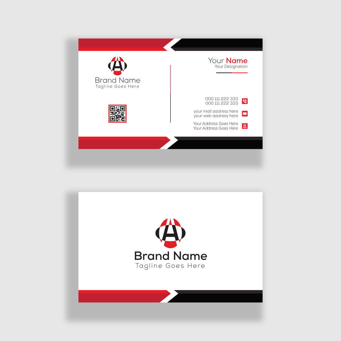 Corporate Business Card Template cover image.