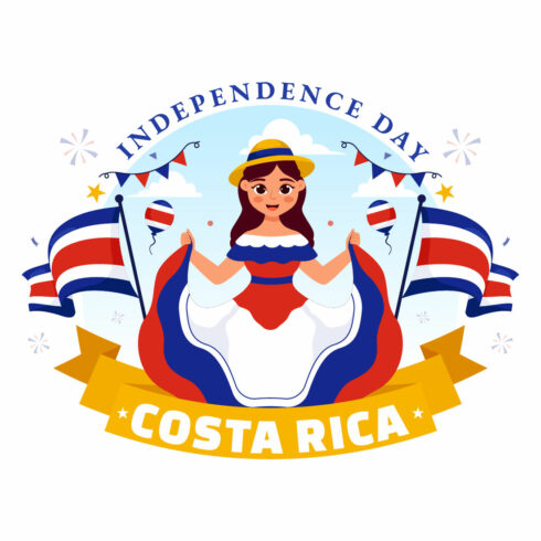 12 Independence Day of Costa Rica Illustration cover image.