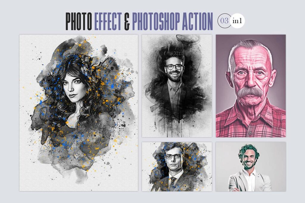 Editable Awesome Photo Effect & Action - MasterBundles