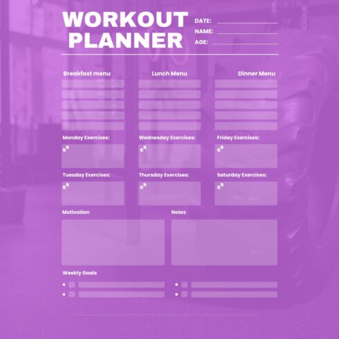 Workout Planner cover image.