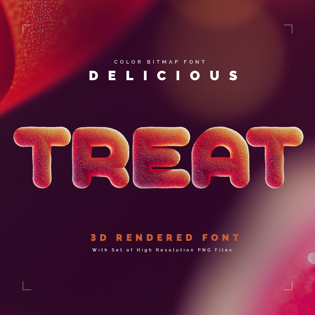 Delicious Treat — Color Bitmap Font cover image.