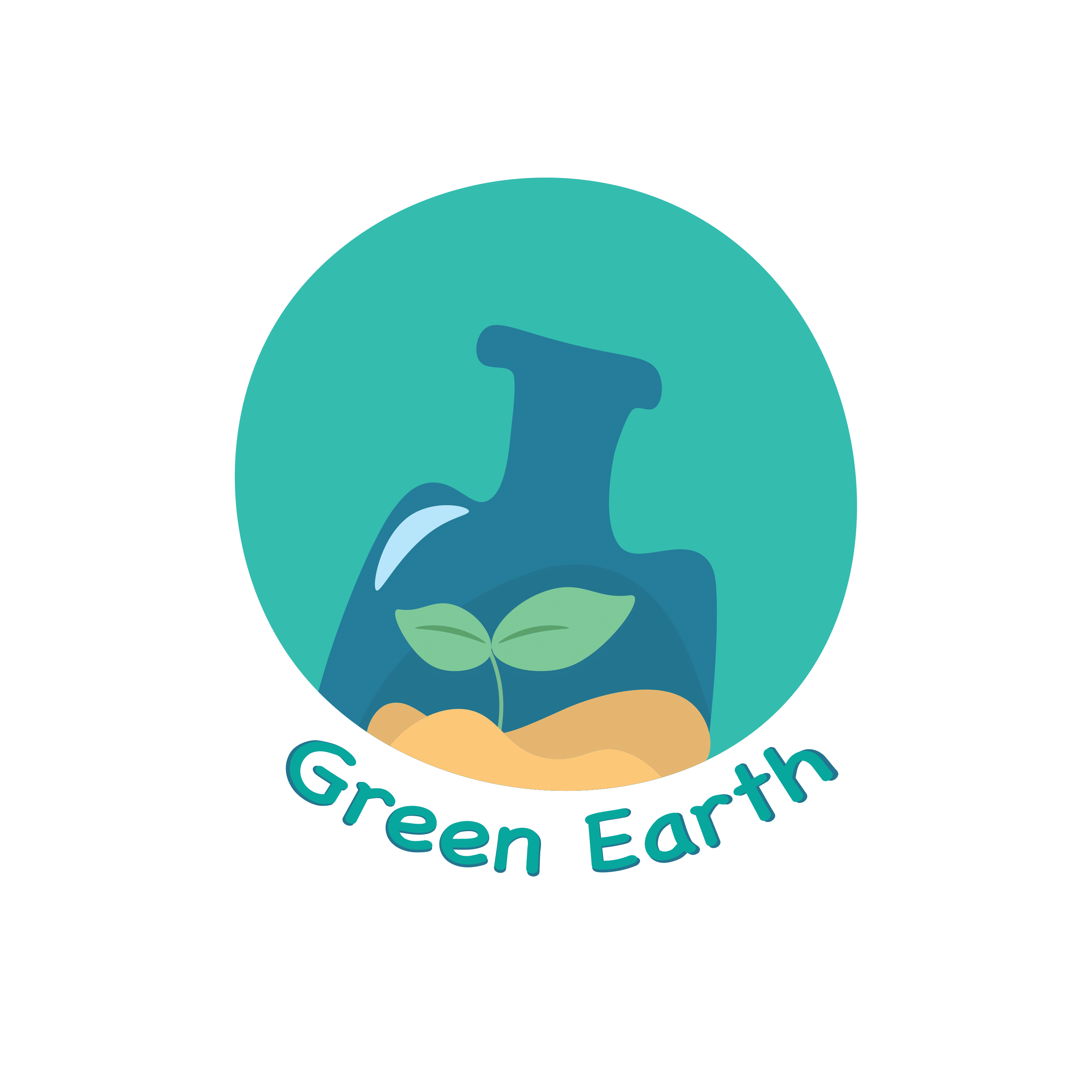 Vector ECO logo GreenEarth cover image.