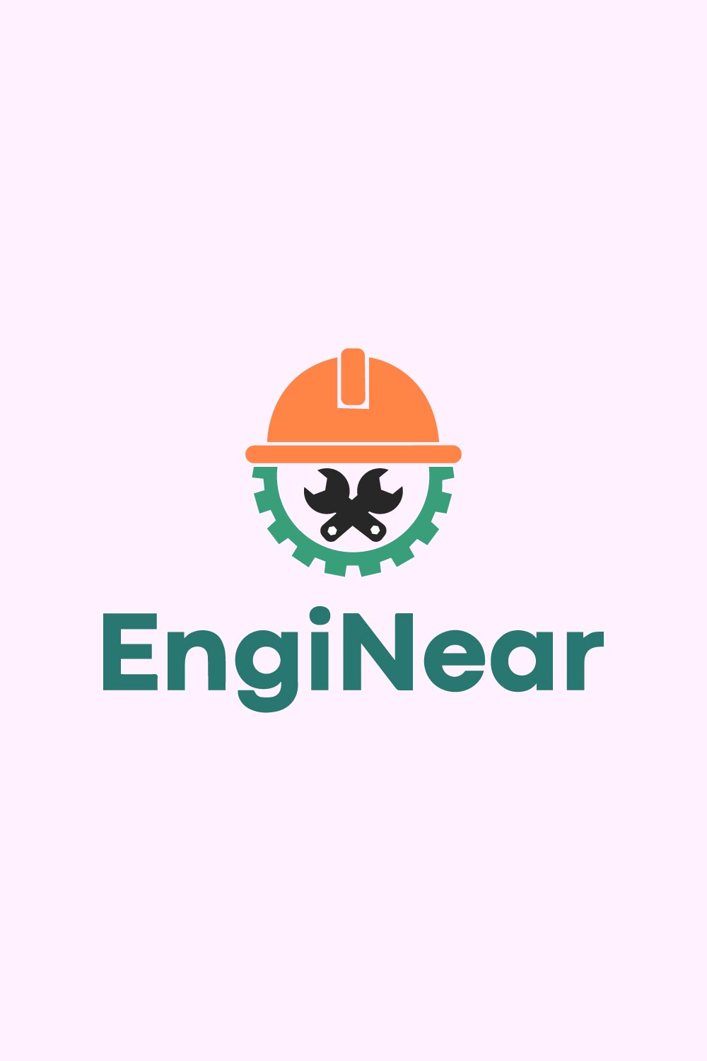 this is creative modern enginear logo design pinterest preview image.