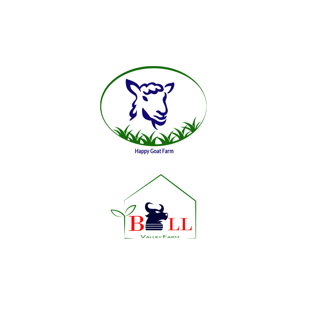 2 Agriculture farm Related logos $ 10 cover image.