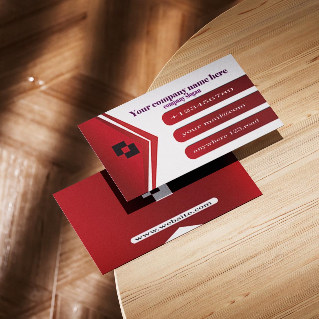 Premium quality business card (editable) cover image.