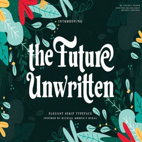 Future Unwritten - Elegant Serif font cover image.