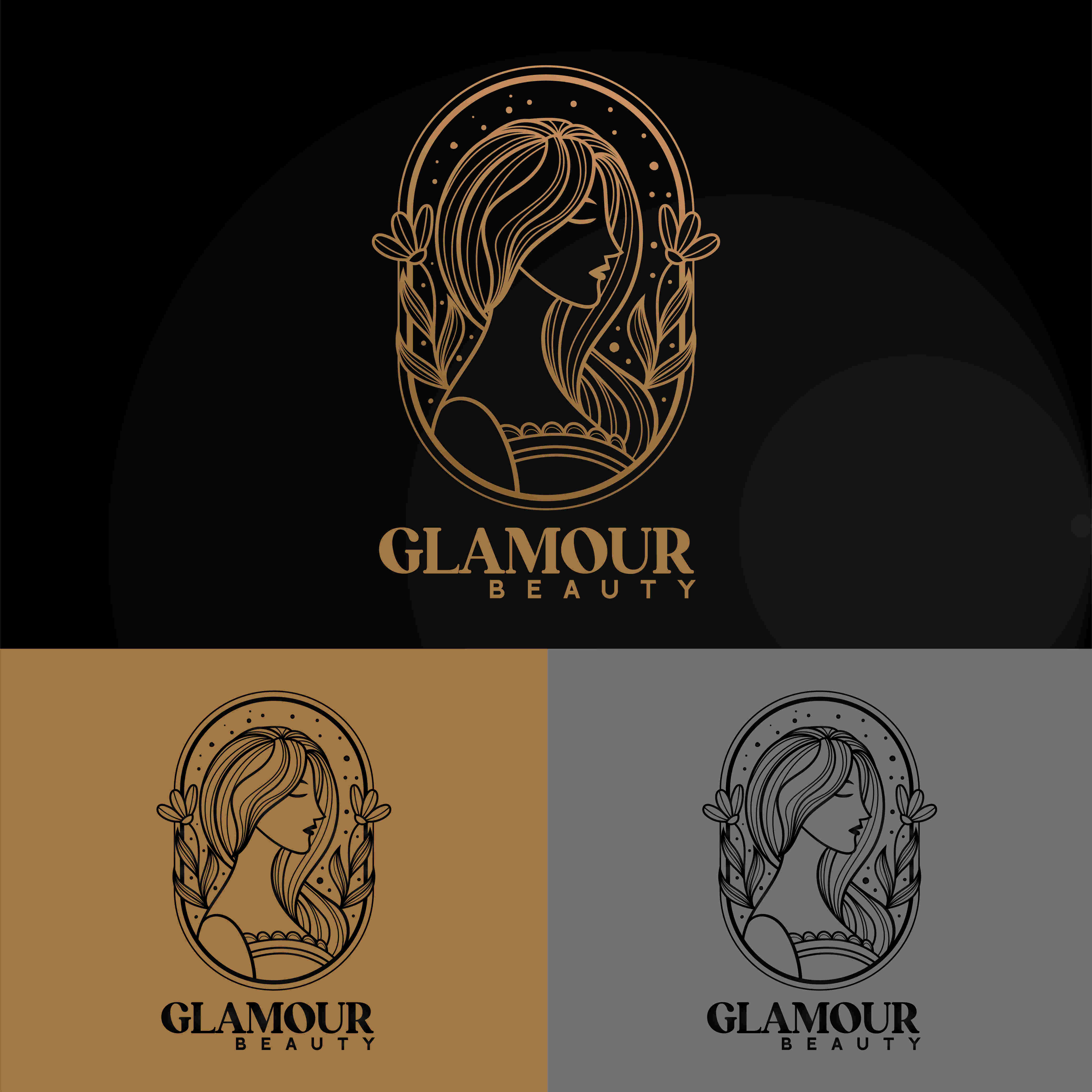 5 Glamour Beauty style Logos cover image.