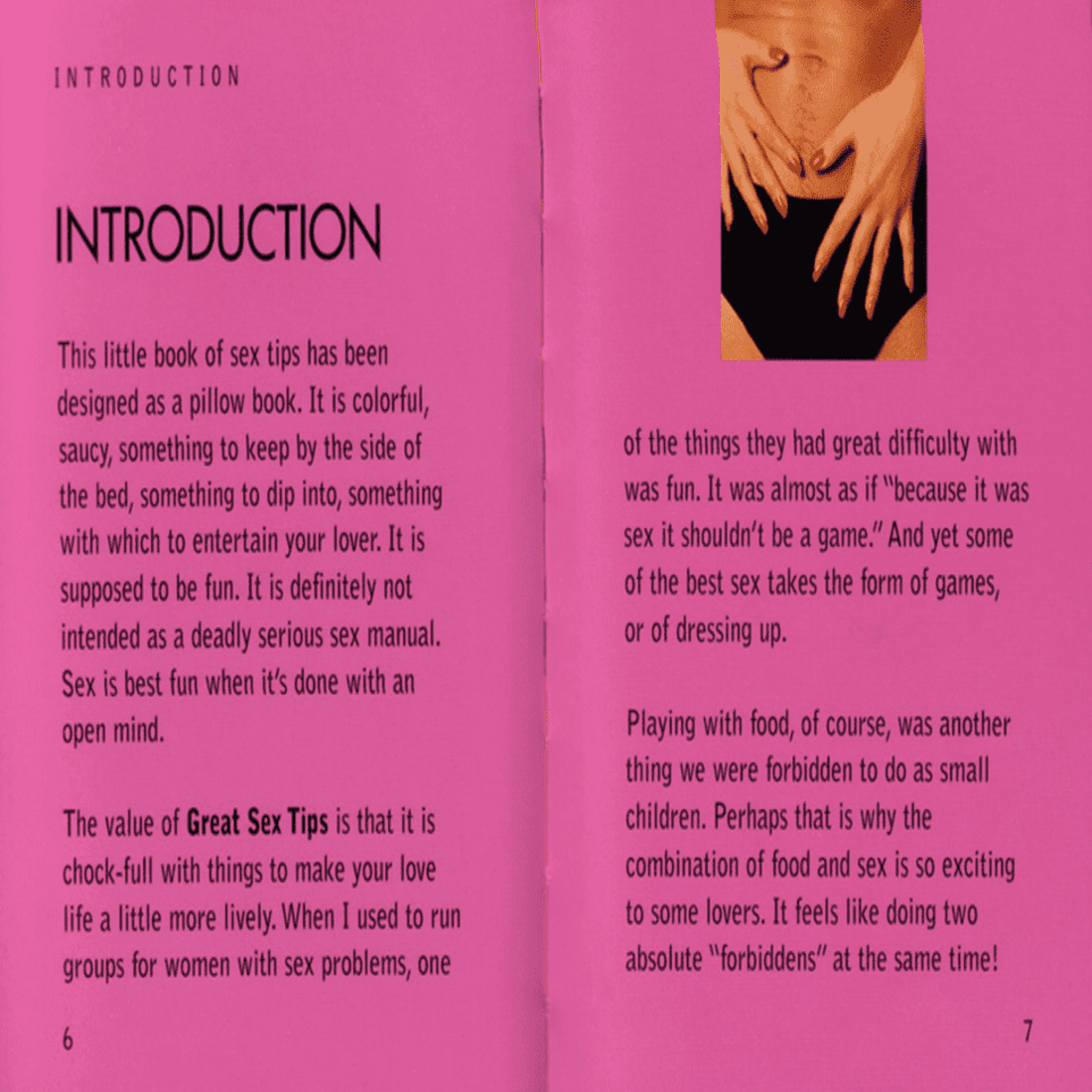 Great Sex Tips Ebook preview image.