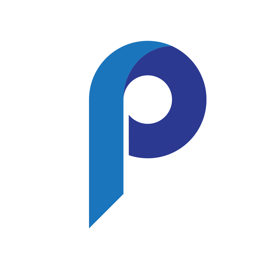 P Letter logo preview image.