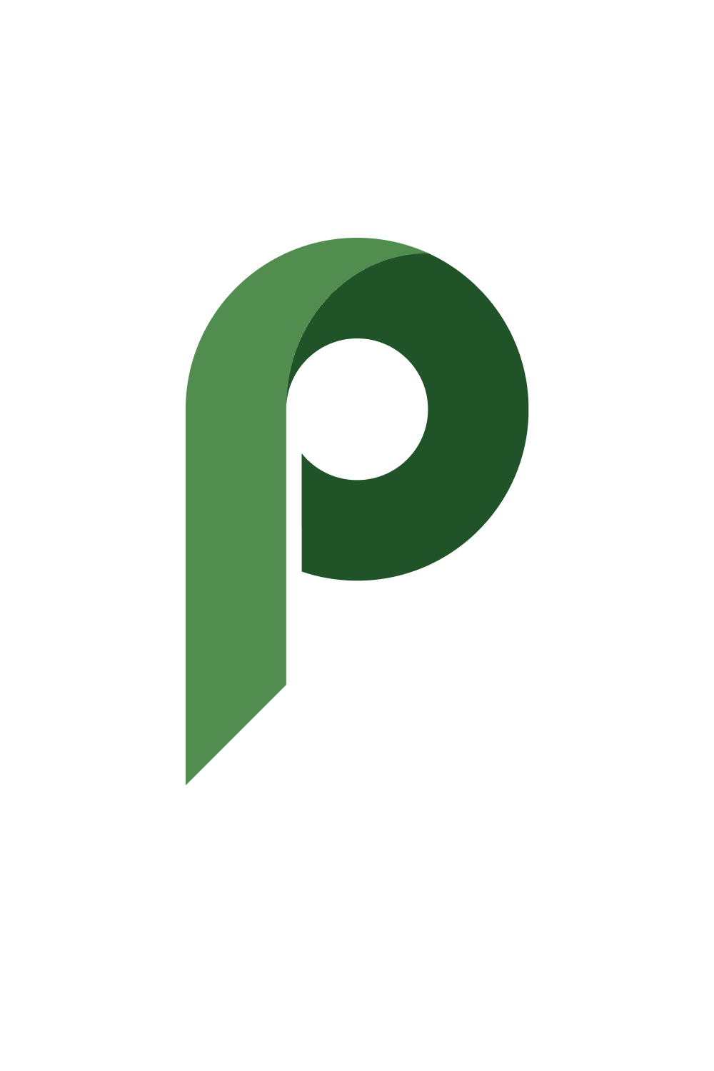 P Letter logo pinterest preview image.