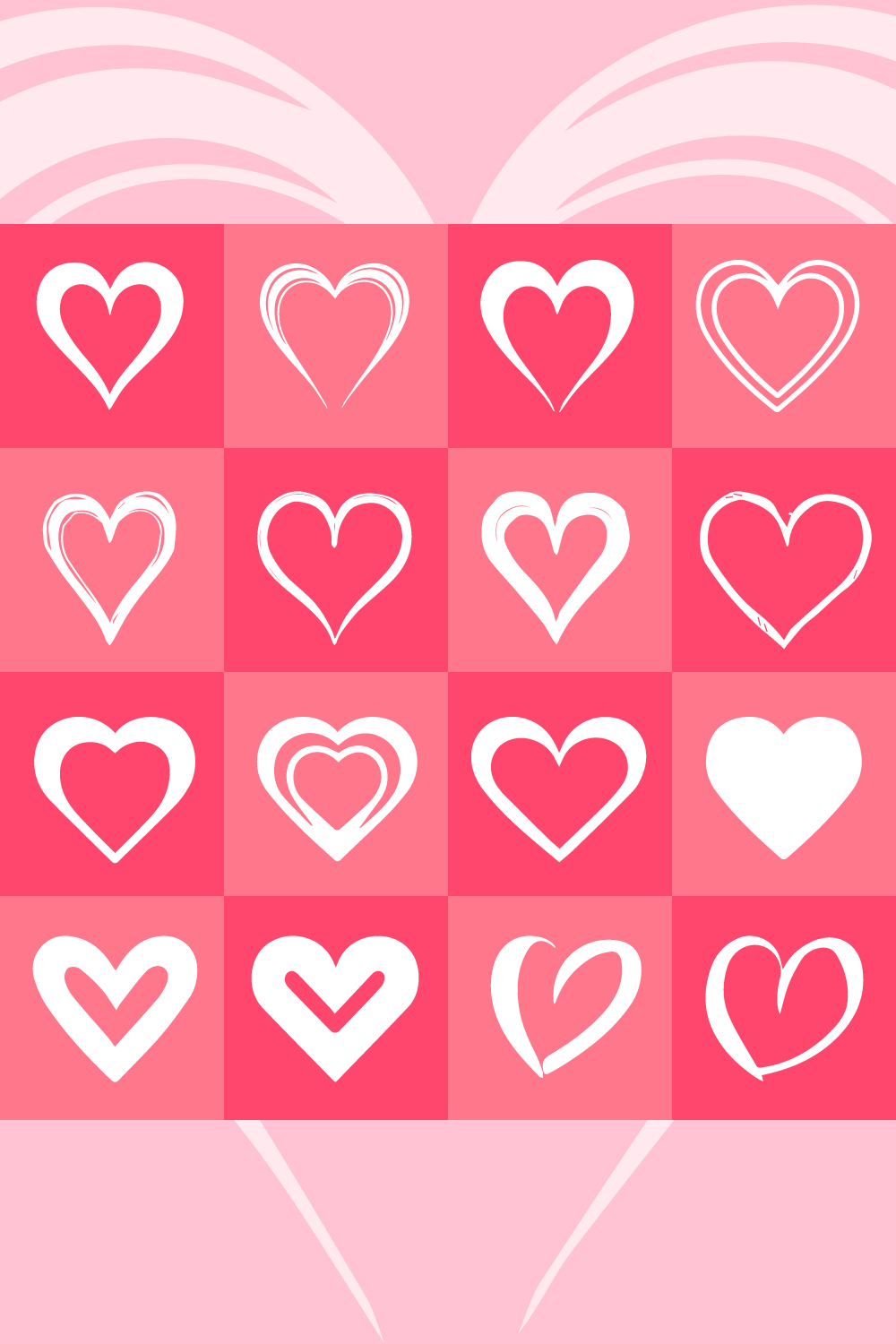 16 Heart shapes pinterest preview image.