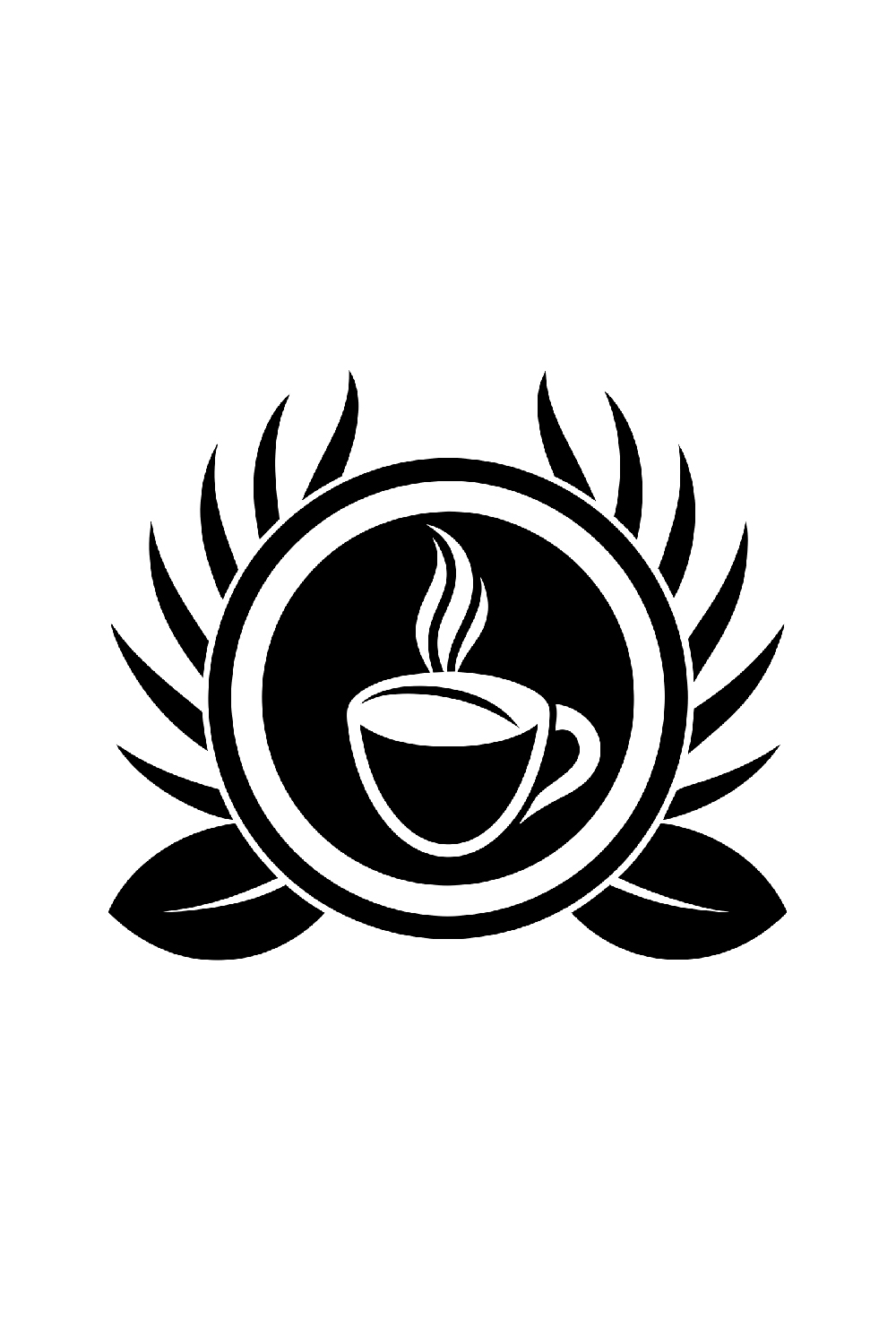 Logo for Coffee Shop, Tea shop, Cafeteria pinterest preview image.