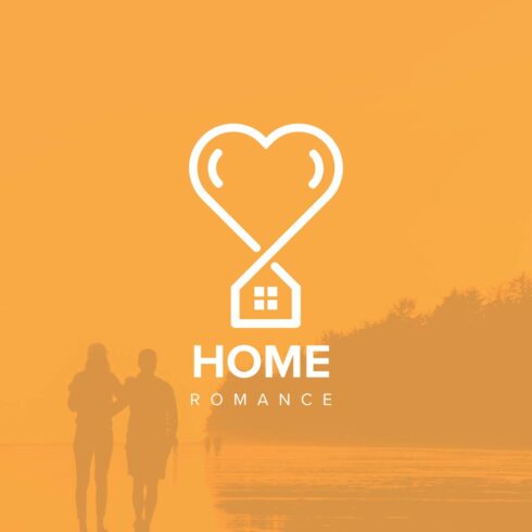 Professional Home House Love Heart Logo cover image.