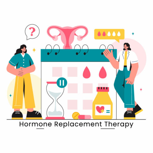 9 Hormone Replacement Therapy Illustration cover image.