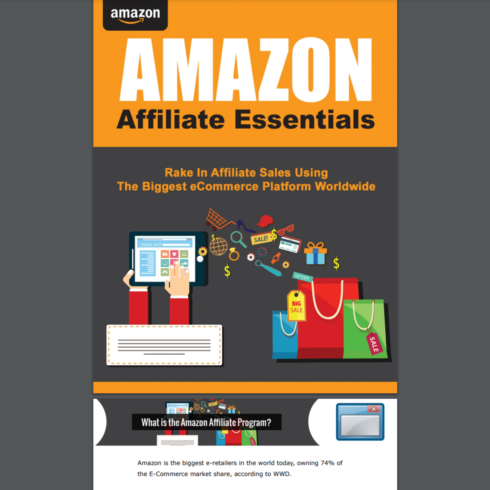 Amazon Affiliate Essentials Marketing Ebook Course Profitable Side Hustle cover image.
