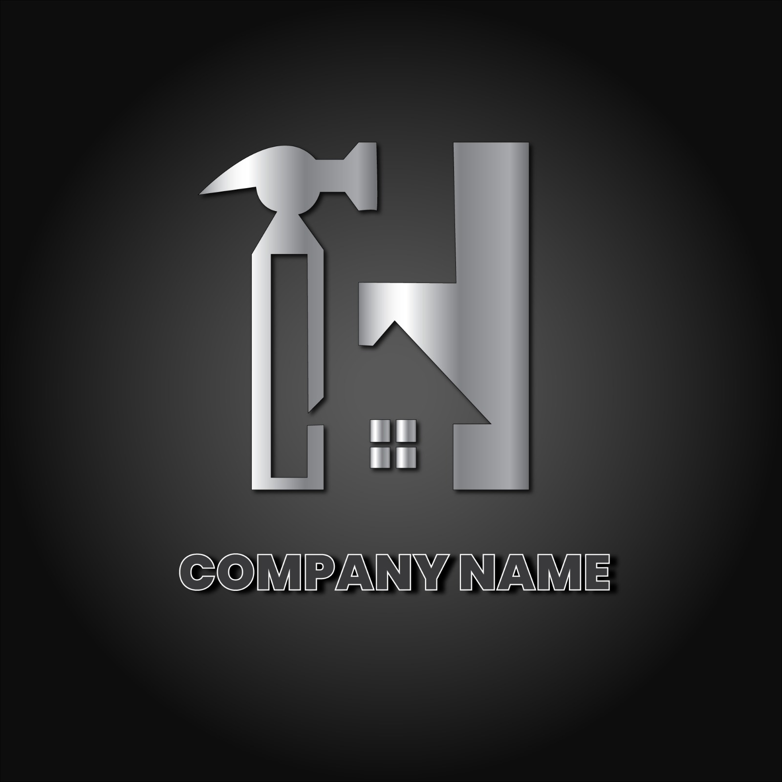 Creative Logo Design for construction preview image.