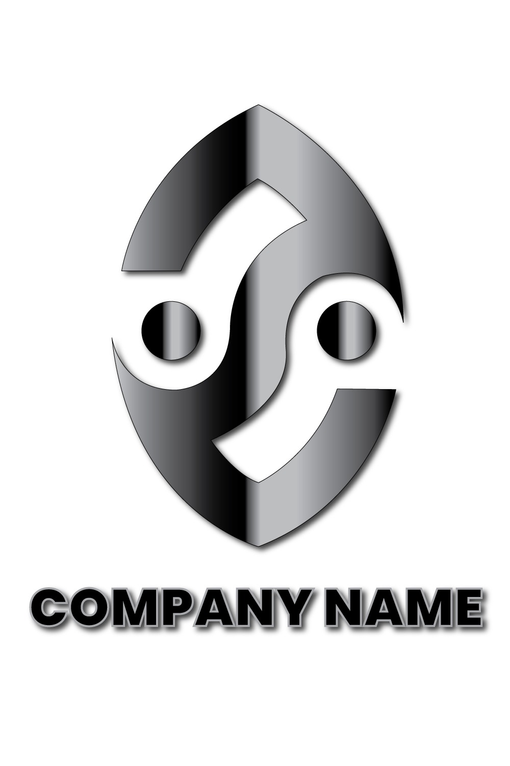 Creative Logo Design pinterest preview image.