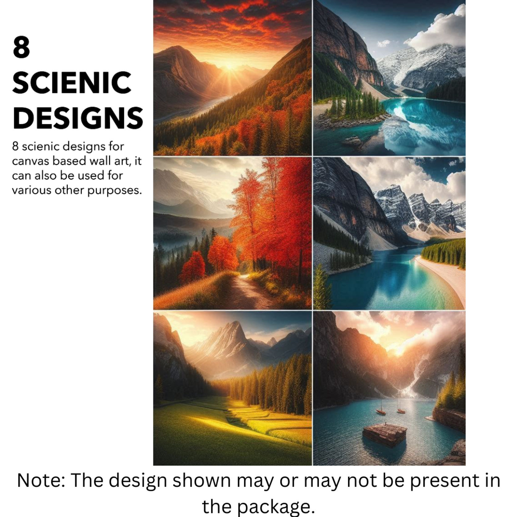 8 Nature Designs Template preview image.