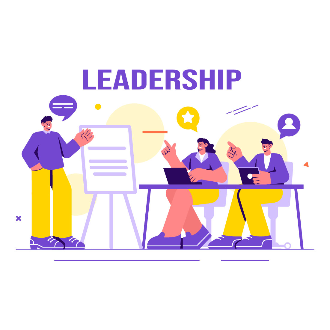 18 Business Leadership Illustration cover image.